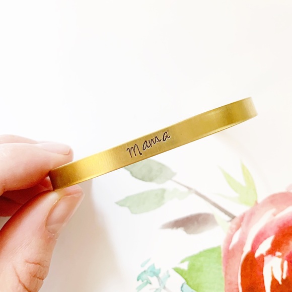 Mama Brass Cuff Bracelet - Picture 1 of 1